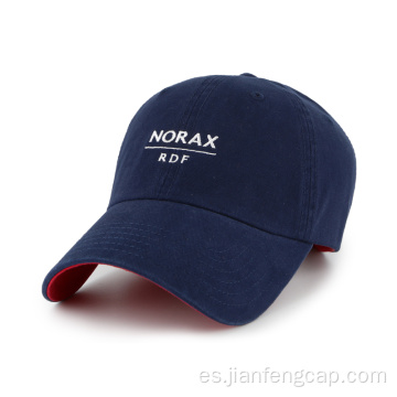 Gorra de béisbol combinada de algodón con bordado